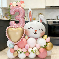 Easter Bunny Balloon Set for Birthday Party Decoration