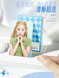 Star Card Sleeves 20mil 3-inch Kpop Photocard Protectors Clear Matte Fine Sand Texture