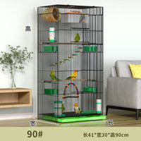 Luxury Tall Bird Cage for Home, Large Villa Design for Parrots, Cockatiels, Peonies, Mynahs, and Breeding