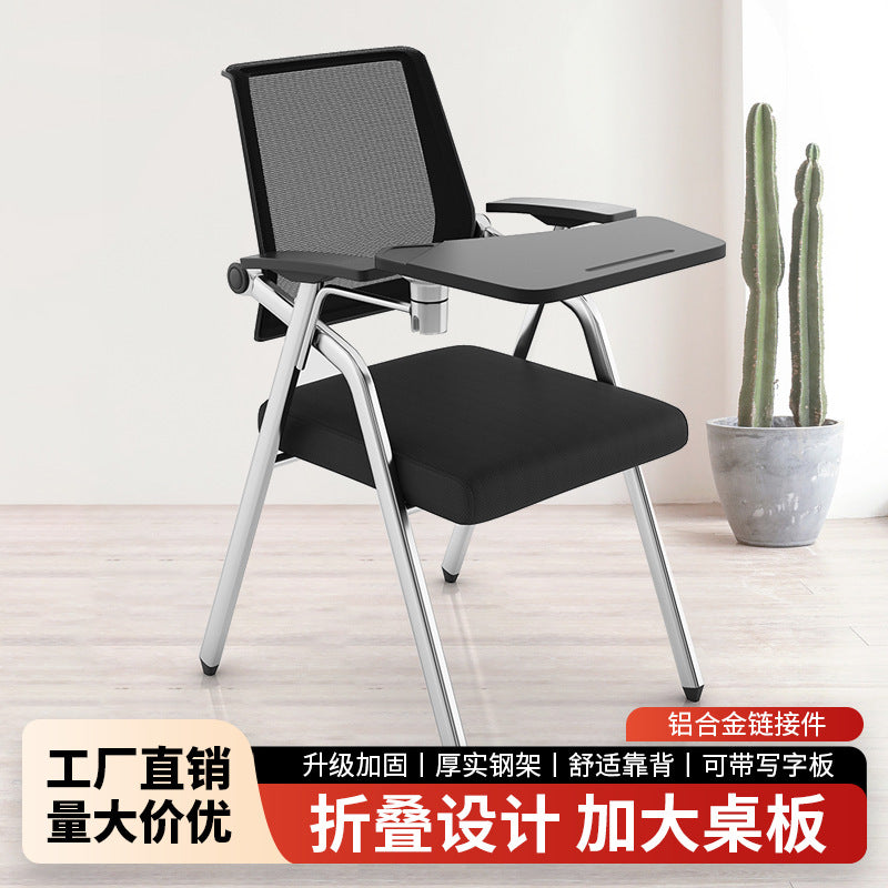 Folding Training Chair with Writing Tablet for Conference Room Office Classroom