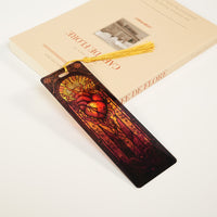 Translucent Christmas Holiday Bookmark with Tassel, Creative Colorful Transparent Student Gift Reading Book Marker