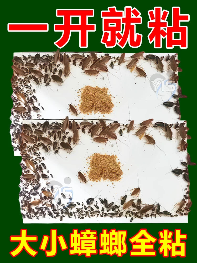 Cockroach Glue Traps for Home, Non-Toxic Indoor Kitchen Pest Control, Strong Adhesive Roach Killer Boards
