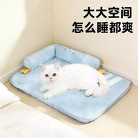 Pet Cooling Mat for Cats and Dogs, Summer Ice Pad for Kennels, Sofas, and Beds