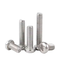 304 Stainless Steel Phillips Pan Head Machine Screws, US Imperial Thread