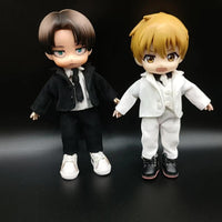 OB11 YMY BJD Doll Suit Set with Vest and Trench Coat
