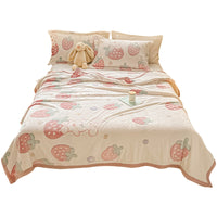 Flannel Fleece Blanket Thick Coral Velvet Throw for Winter Napping Office Use
