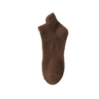 Men's Winter Thermal Ankle Socks with Ear Tab, Odor-Resistant, Sweat-Absorbent, Thickened Plush Lining