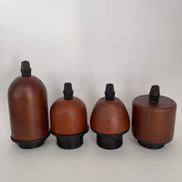 Walnut Wood E27 Screw Base Lamp Holder for Pendant & Floor Lights