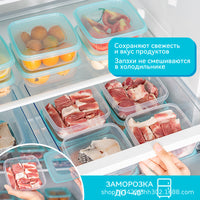 Food Grade PP Airtight Food Storage Containers for Refrigerator, Freezer, and Kitchen Organization