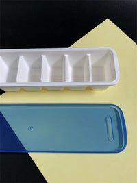 JiaYi R2064 Large Ice Cube Tray with Lid, 2-Pack Stackable Ice Cube Molds for Freezer, Big Ice Cube Box