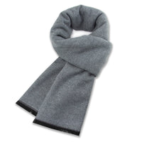 Solid Color Wool Scarf for Men and Women, Warm Winter Shawl