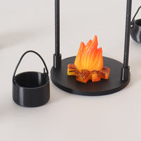 Miniature Campfire Boiler Set for Dollhouse & Micro Landscape Decor