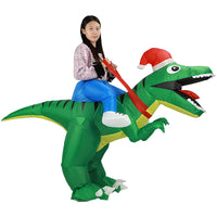 Inflatable Dinosaur Rider Costume for Christmas & Party Cosplay