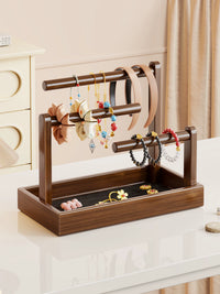 Multi-Layer Desktop Hair Accessory and Jewelry Organizer Stand