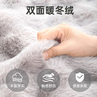 Pet Dog Bed Mat Winter Warm Plush Thickened Soft Cushion for Large Dogs Crate Pad