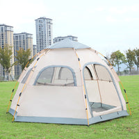 Automatic Pop-Up Camping Tent for Outdoor Adventures - Waterproof, Windproof & Portable