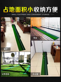 PGM Indoor Golf Putting Green Practice Mat with Putter for Home and Office