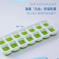Silicone Ice Cube Tray with Lid and Storage Box, Food-Grade Quick-Freeze Ice Maker for Home Use