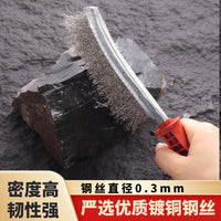 Stainless Steel Wire Brush with Plastic Handle for Rust Removal and Cleaning