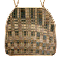 Ice Rattan Dining Chair Cushion with Anti-Slip Straps for Office and Home