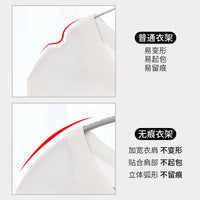 Non-Slip Wide Shoulder Hangers for Clothes Drying and Storage, No Bump or Deformation