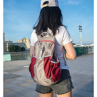 Outdoor Ultralight Foldable Backpack for Women, Thin Portable Travel Daypack, Lightweight Waterproof Small Bag for Hiking