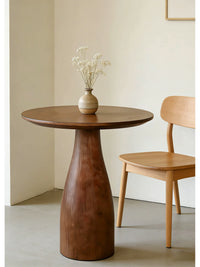 Nordic Solid Wood Round Side Table Coffee Table for Living Room Balcony
