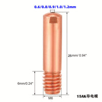 MB15AK MIG Welding Torch Consumables Kit - 25 Pieces