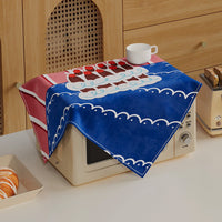 Cute Dustproof Microwave Oven Air Fryer Cover Towel
