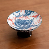 Japanese Ceramic Planter with Tray for Moss Balls & Hydroponics, Desktop Zen Decor