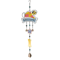Stained Glass Cat & Dog Wind Chime for Garden & Home Decor