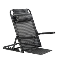 Adjustable Folding Backrest Chair with Armrests for Dormitory and Home Use