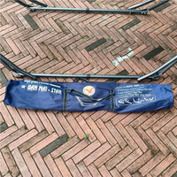 Vietnamese Imported Folding Black Steel Frame Hammock Indoor Outdoor Hanging Net Bed Single Moon Chair Swing