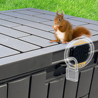 Outdoor Garden Patio Plastic Storage Cabinet Waterproof Wear-Resistant Storage Box Organizer