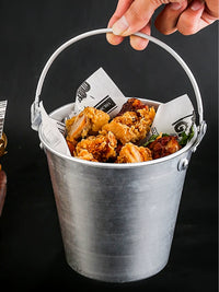 Portable Aluminum Ice Bucket with Handle for KTV Bar, Wine, and Parties