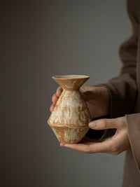 Wabi-Sabi Ceramic Hydroponic Vase for Dried Flowers and Home Decor