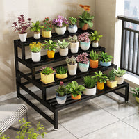 Multi-Tier Metal Plant Stand for Indoor Outdoor Balcony Garden