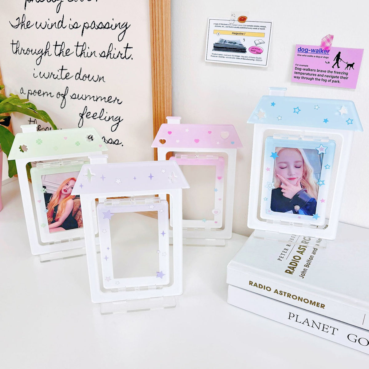 INS Style Rotating Photo Card Holder Display Stand