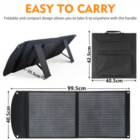 Monocrystalline Silicon Solar Panel Charger for Outdoor Emergency Phone Charging 20W/40W/60W