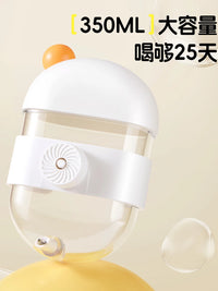Pet Parrot Bubble Water Dispenser for Birds, Automatic Feeder for Small Parrots and Mynah Birds