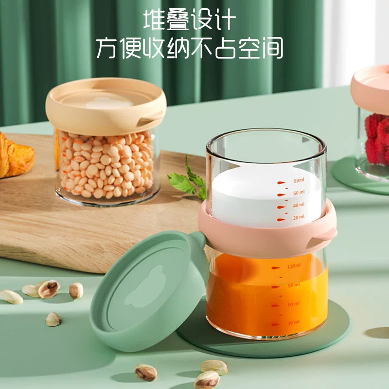 Baby Food Storage Container Glass Freezer and Steamer Box for Infant Purees and Snacks