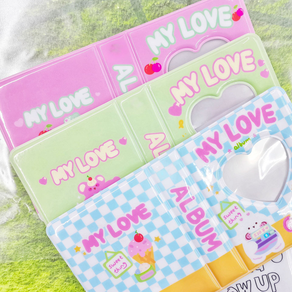 Cute 3-inch Mini Photo Album for Instax & Kpop Photocards, Aesthetic Small Card Holder Book