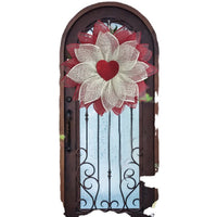 Easter Valentine's Day Wreath Artificial Flower Garland Wall Hanging Decor