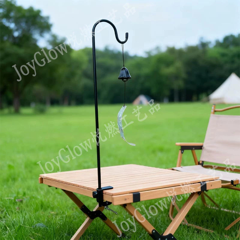Portable Outdoor Camping Lamp Pole Stand for Desktop or Ground Use