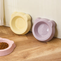 Ceramic Pet Bowl for Cats and Dogs, Wide Mouth Food and Water Dish, Anti-Tip Design