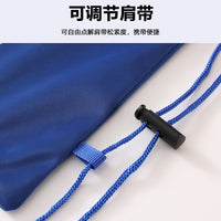 Badminton Racket Velvet Drawstring Bag, Portable Protective Cover for 1-3 Rackets, Shoulder Strap Included