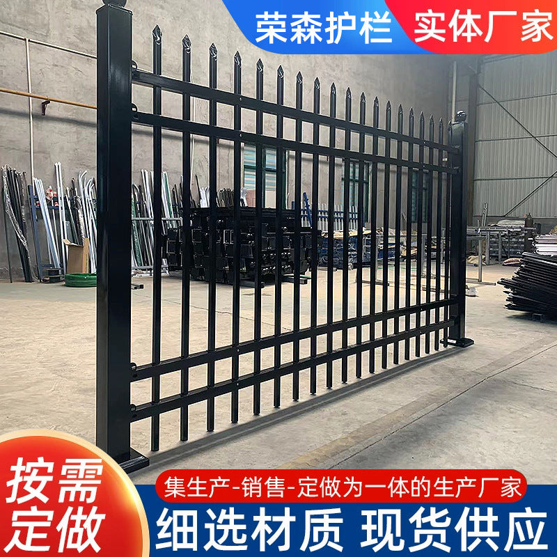 Heavy-Duty Wrought Iron Fence Panel for Outdoor Walls & Balconies - Rust-Resistant Villa & Garden Barrier