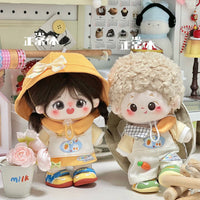 20cm Carrot-Themed Doll Clothes Set for Cotton Dolls, Cute Outfit for Idol Dolls