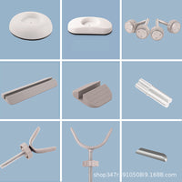 Pet Gate Y-Spindle Rods and Wall Protector Pads for Baby Safety Gates