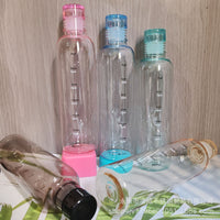 500ml/750ml AS Plastic Sports Water Bottle with Measurement Markings, 6 Colors Available